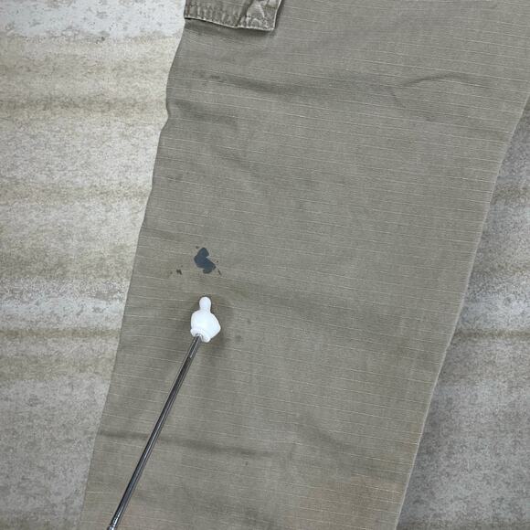 Vintage Wrangler Riggs Carpenter Pants Light Chocolate Brown Baggy Wide Leg 90s - Picture 6 of 13